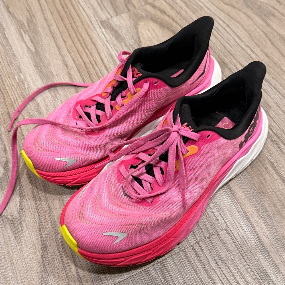 Hoka Pink Athletic Shoes